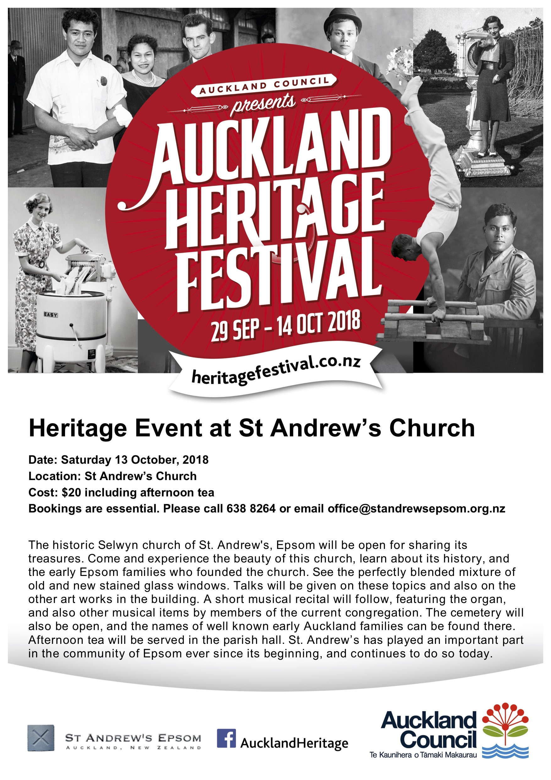 HERITAGE EVENT AT ST ANDREW’S