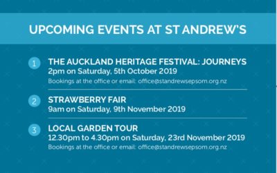 Upcoming Events at St Andrew’s