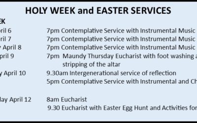 Holy Week and Easter Services