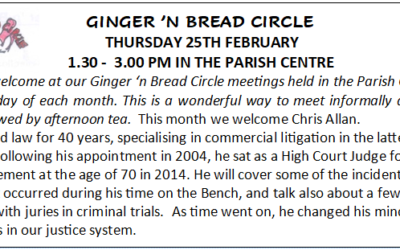 Ginger ‘n Bread February Meeting