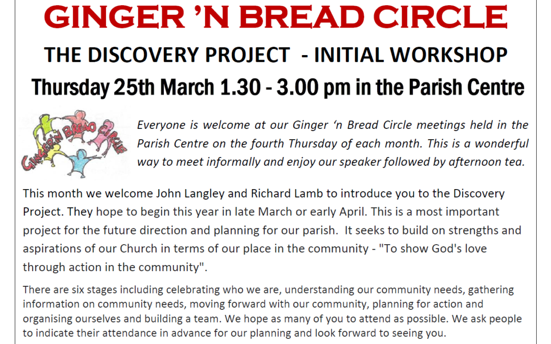 Ginger ‘n Bread March Meeting