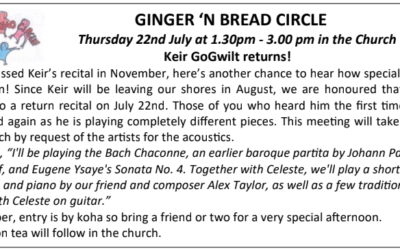 Ginger ‘n Bread July Meeting
