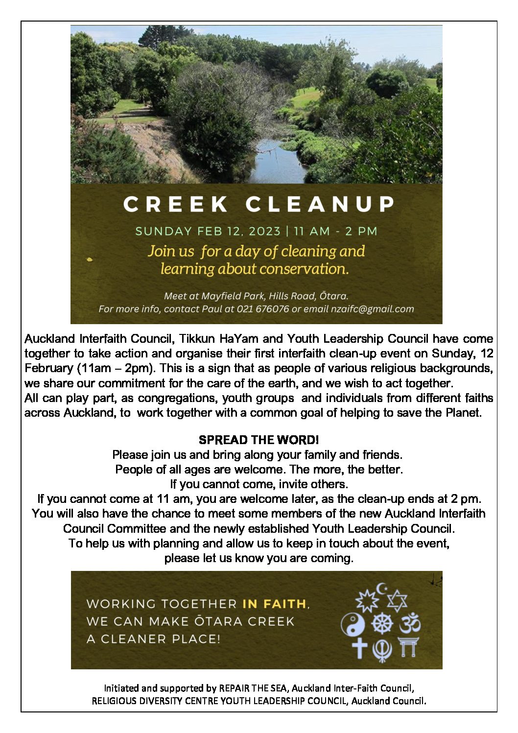 Otara Creek Clean-up